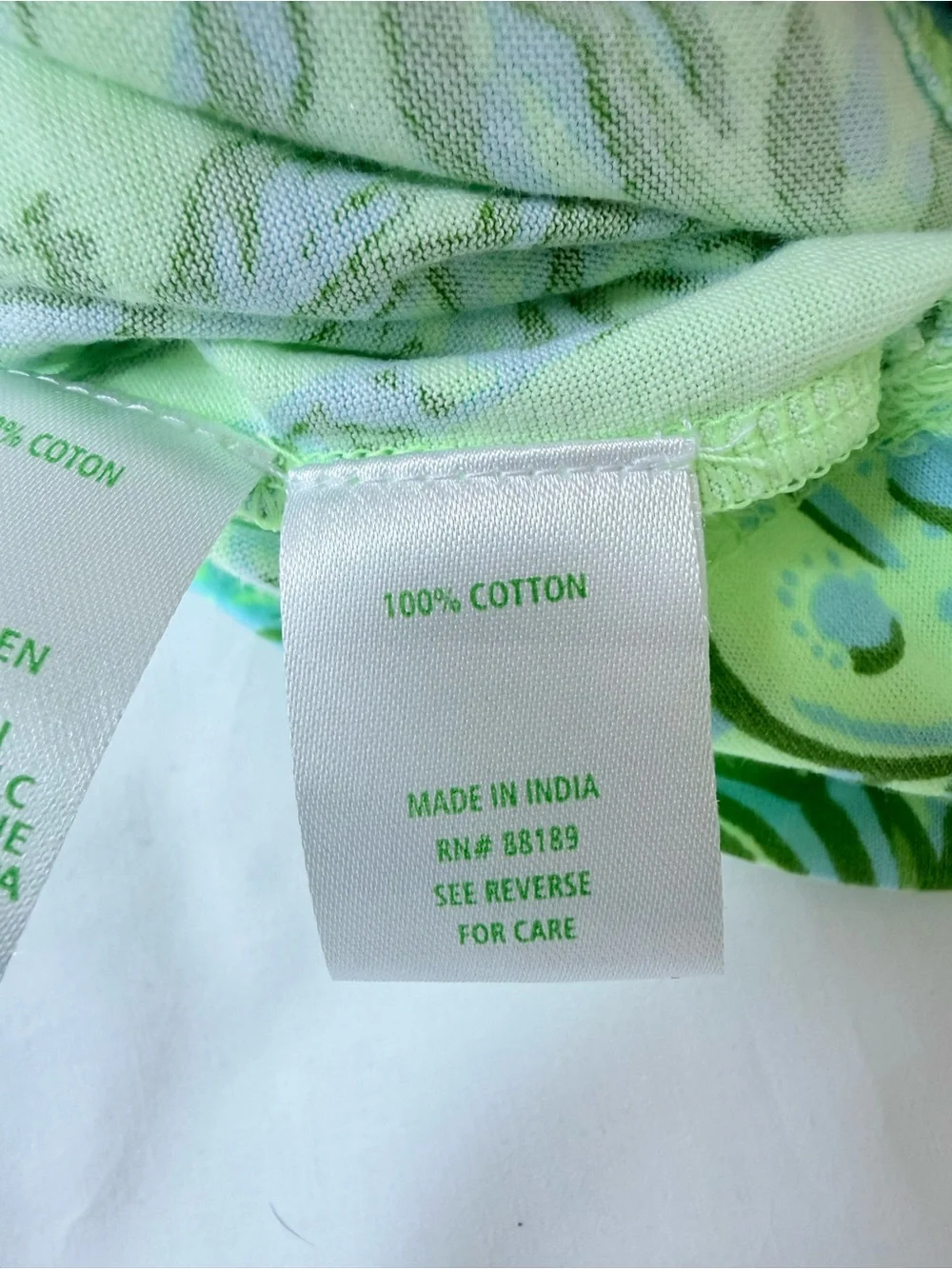 Lilly Pulitzer Melli Blouson TShirt Dress Cool Mint Catchin Rays Green | Size XS - Picture 8 of 8